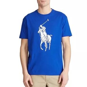 Polo Ralph Lauren Men's Big Pony Blue Tee Shirt XXL